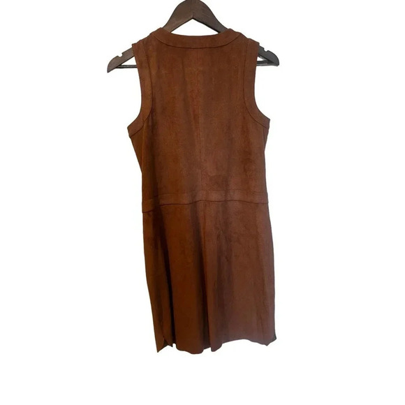 Nordstrom 1 State Faux Suede Brown Dress Womens Sz Small‎ - Picture 3 of 4